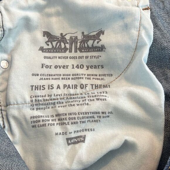 Levi’s 505 Regular Fit Dark Denim Jeans 40x32 - Picture 7 of 7